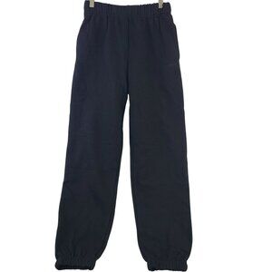 NWT Garage Ultra Fleece Boyfriend Jogger Pants Jet Black Sz XS